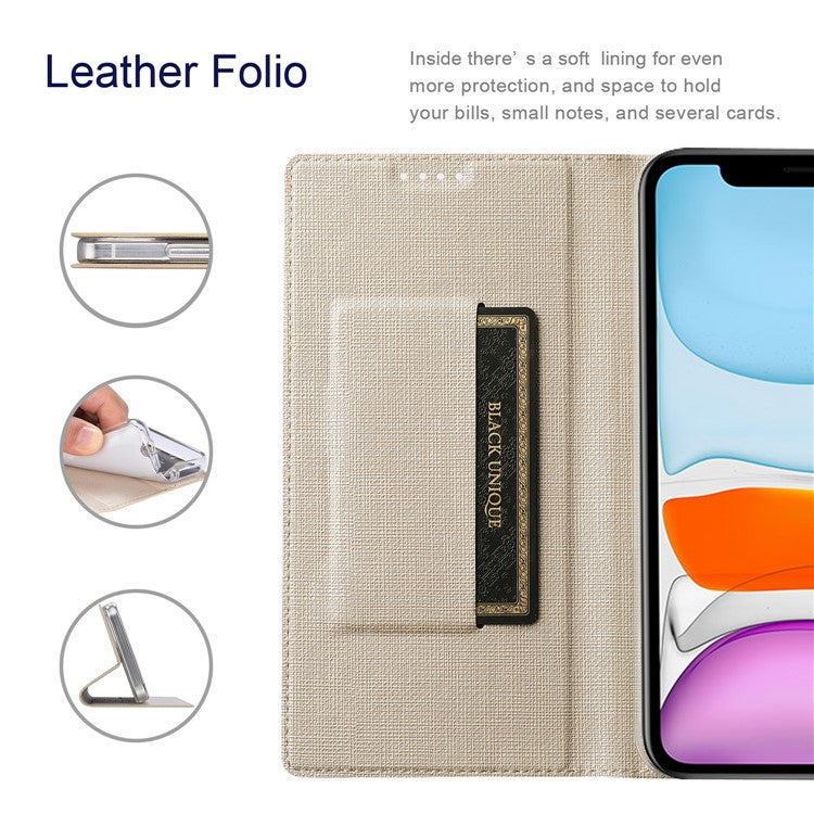 VILI DMX Series Card Holder Design Leather Stand Phone Cover Case for Oppo Find X3 Pro - Khaki