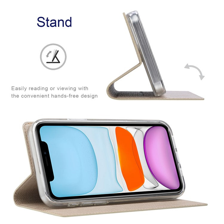 VILI DMX Series Card Holder Design Leather Stand Phone Cover Case for Oppo Find X3 Pro - Khaki