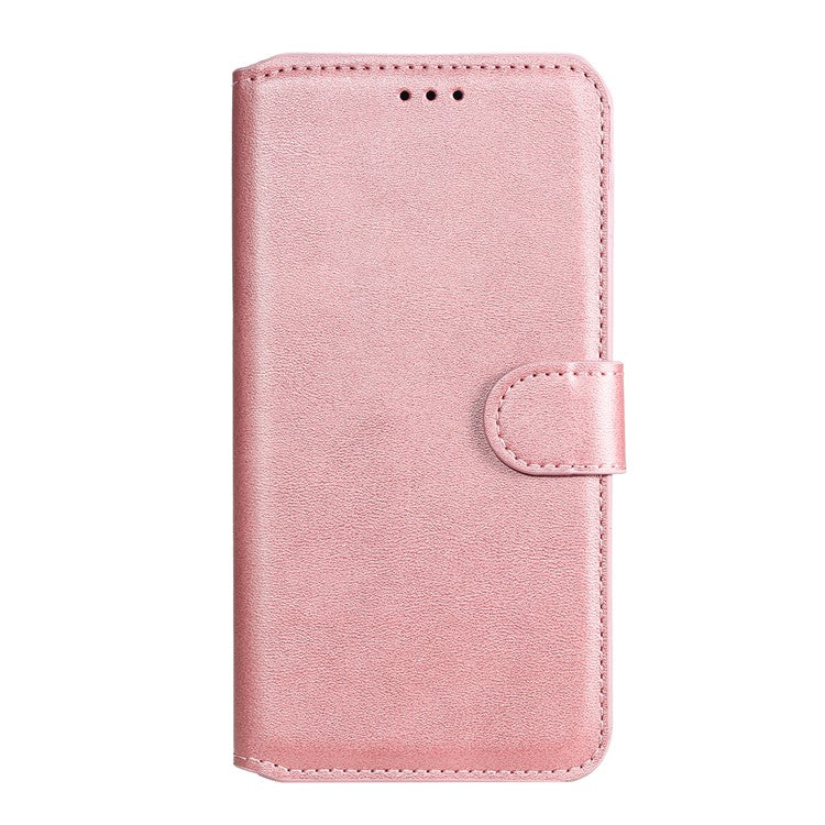 Wallet Stand Flip Leather Phone Case for Realme C20 - Rose Gold