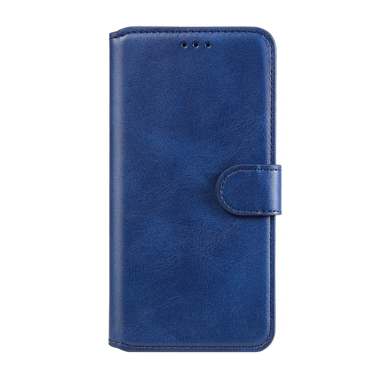 Wallet Stand Flip Leather Phone Case for Oppo A54 4G/A55 5G/Realme V11 5G - Blue