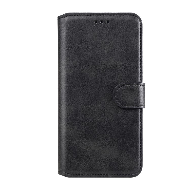 Wallet Stand Flip Leather Phone Case for Oppo A54 4G/A55 5G/Realme V11 5G - Black