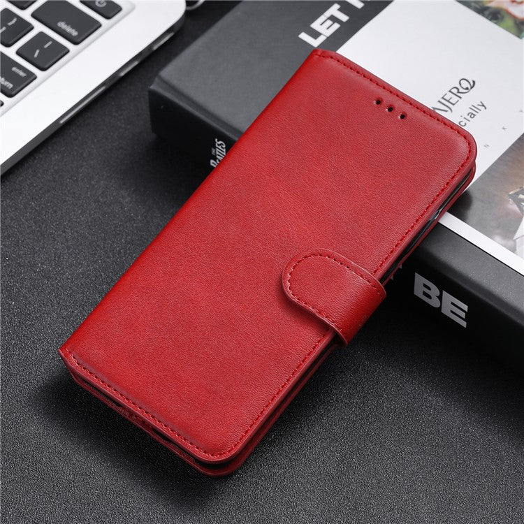 Wallet Stand Flip Leather Phone Case for Oppo Find X3 Pro / Oppo Find X3 - Red