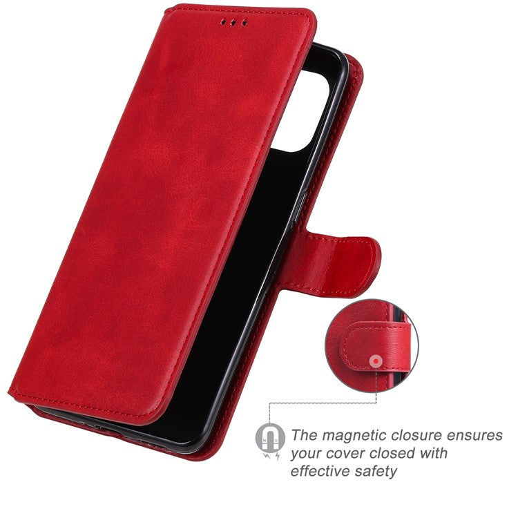 Wallet Stand Flip Leather Phone Case for Oppo Find X3 Pro / Oppo Find X3 - Red