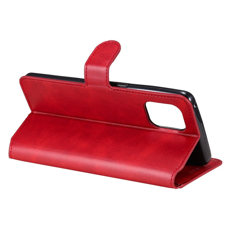 Wallet Stand Flip Leather Phone Case for Oppo Find X3 Pro / Oppo Find X3 - Red