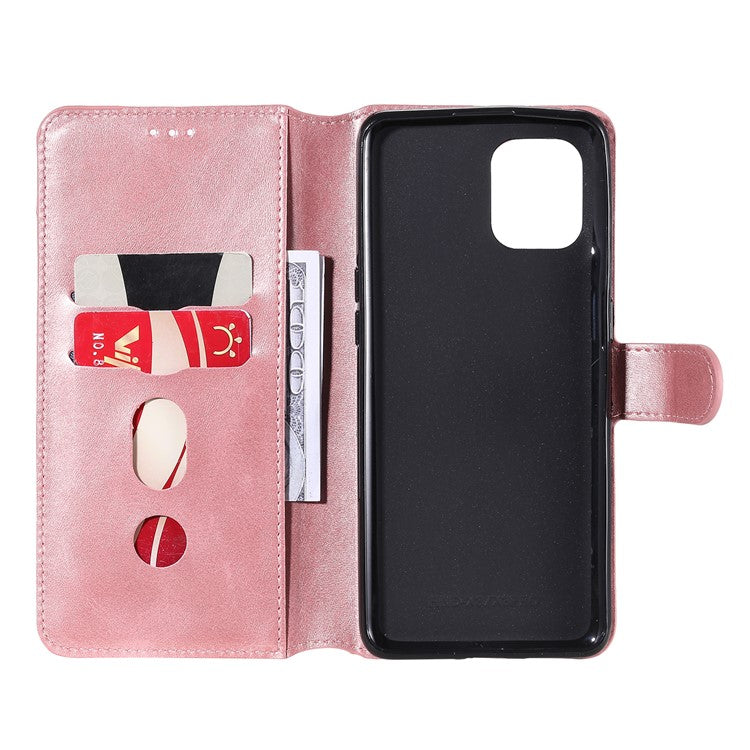 Wallet Stand Flip Leather Phone Case for Oppo Find X3 Pro / Oppo Find X3 - Rose Gold