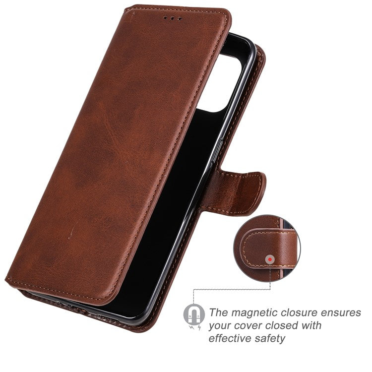 Wallet Stand Flip Leather Phone Case for Oppo Find X3 Pro / Oppo Find X3 - Brown