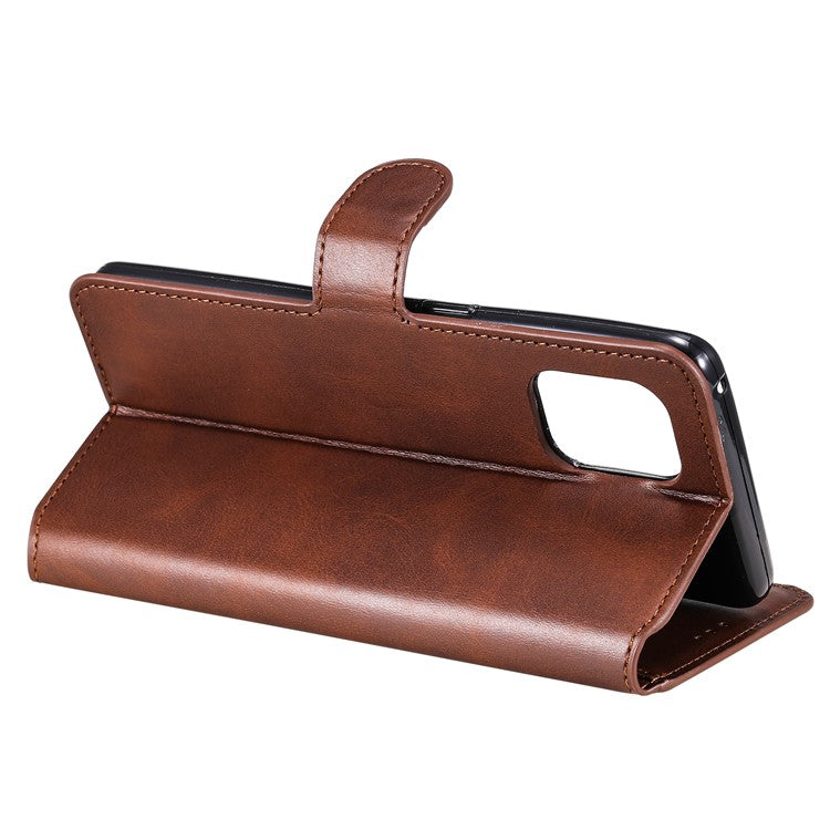 Wallet Stand Flip Leather Phone Case for Oppo Find X3 Pro / Oppo Find X3 - Brown