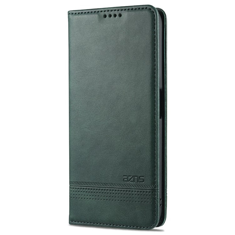 AZNS For Oppo A93 5G/A74 5G Phone Case PU Leather Phone Protector Magnetic Absorption Folding Stand Flip Cover with Wallet - Blackish Green