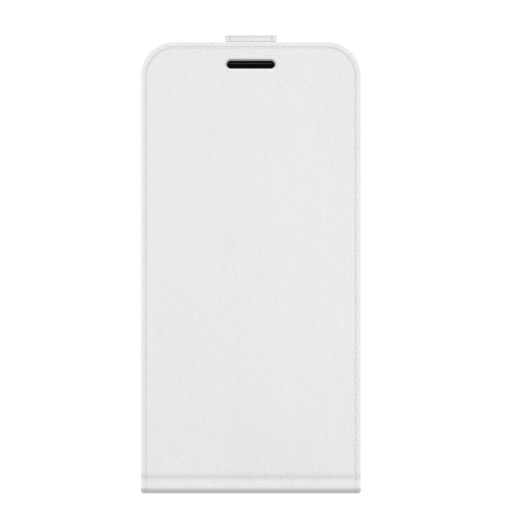 Vertical Flip Crazy Horse Leather Protector Case with Card Slot for Oppo A54 5G/A93 5G/A74 5G/OnePlus Nord N200 5G - White