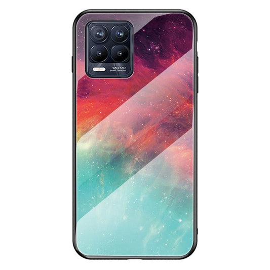 Sky Pattern Tempered Glass Protector Case for Realme 8/8 Pro - Color Sky