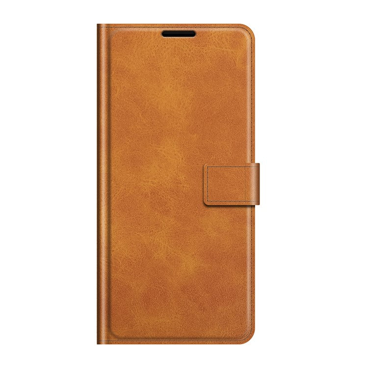 Magnetic Clasp Shockproof Phone Case Wallet Stand Flip Leather Cover for Oppo A94 5G - Orange