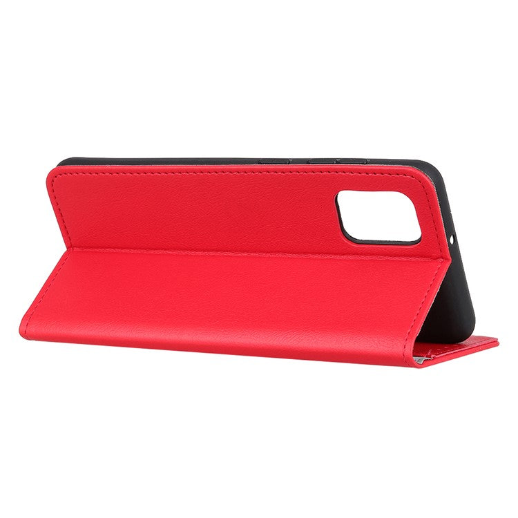 Wallet Stand Design Leather Phone Protective Case Cover for Oppo A93 5G/A54 5G/A74 5G - Red