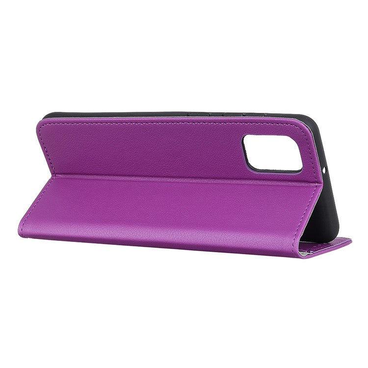 Wallet Stand Design Leather Phone Protective Case Cover for Oppo A93 5G/A54 5G/A74 5G - Purple