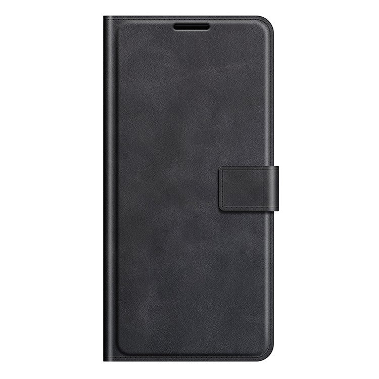 Magnetic Square Clasp Leather Stand Case Cover with Wallet for Oppo Reno6 5G - Black