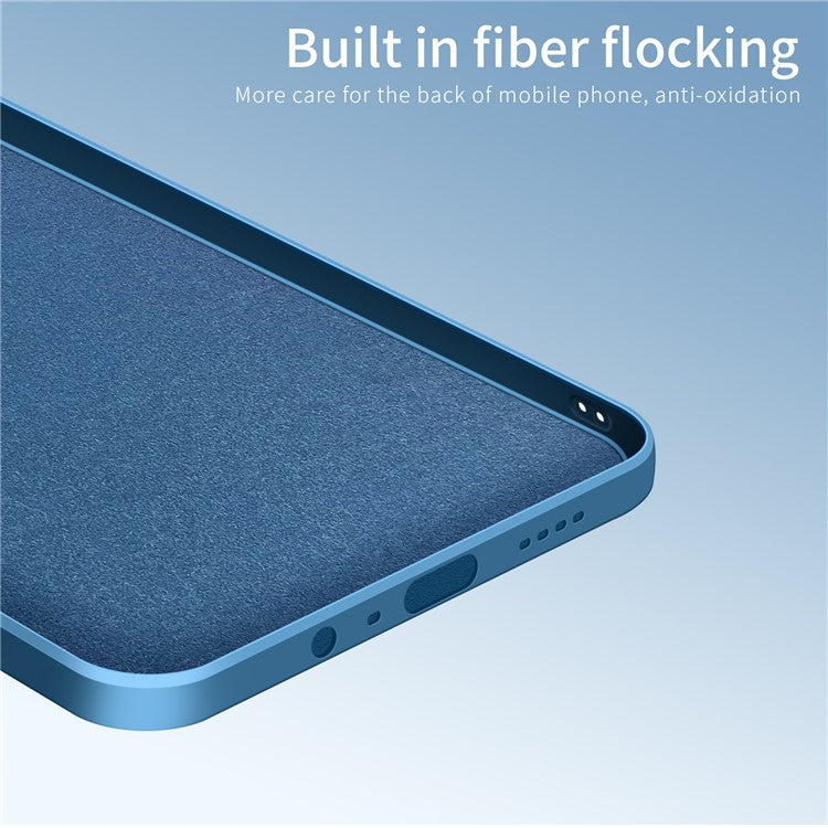 PINWUYO Precise Cut-out Soft Silicone Cell Phone Case Cover Protector for Realme GT 5G - Blue
