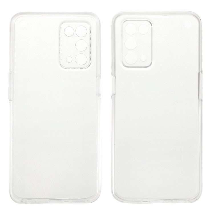 Full Body Protection Phone Shell PET + TPU + Acrylic Hybrid Cover Case for Oppo A54 5G / A74 5G / A93 5G