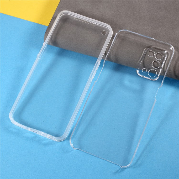 Full Body Protection Phone Shell PET + TPU + Acrylic Hybrid Cover Case for Oppo A54 5G / A74 5G / A93 5G