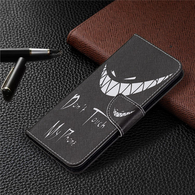 Magnetic Closure Wallet Pattern Printing Leather Stand Case for Oppo A94 5G/F19 Pro+ 5G/Reno5 Z 5G - Snicker