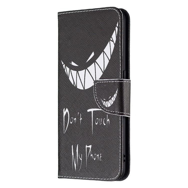 Pattern Printing Leather + Soft TPU Inner Case with Wallet Stand for Oppo A94/Reno5 F/F19 Pro - Snicker