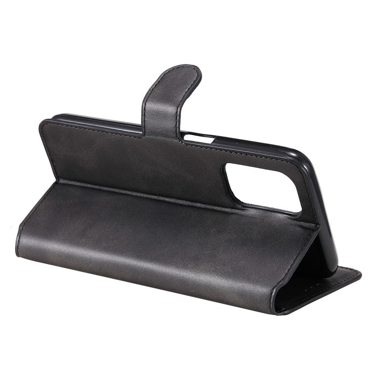 Fine Quality Wallet Stand Classic Style Flip Leather Phone Case for Oppo A93 5G/A74 5G/A54 5G - Black