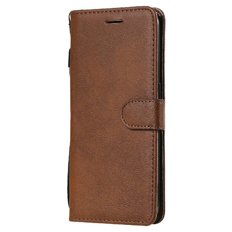 Shock-Absorbed KT Leather Series-2 Wallet Design Leather Stand Phone Casing with Handy Strap for Oppo Reno5 4G/Reno5 5G/Reno5 K/Find X3 Lite - Brown