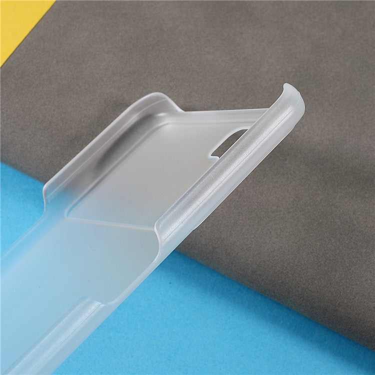 Shockproof Rubberized Hard PC Coated Non-Slip Glossy Surface Back Case for Oppo K9 Pro - Transparent