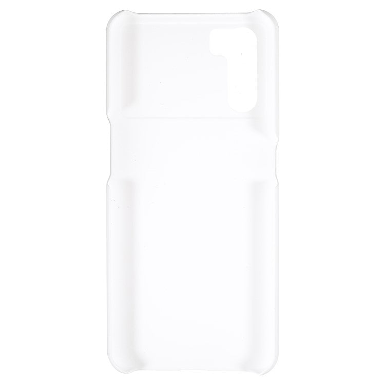 Shockproof Rubberized Hard PC Coated Non-Slip Glossy Surface Back Case for Oppo K9 Pro - White