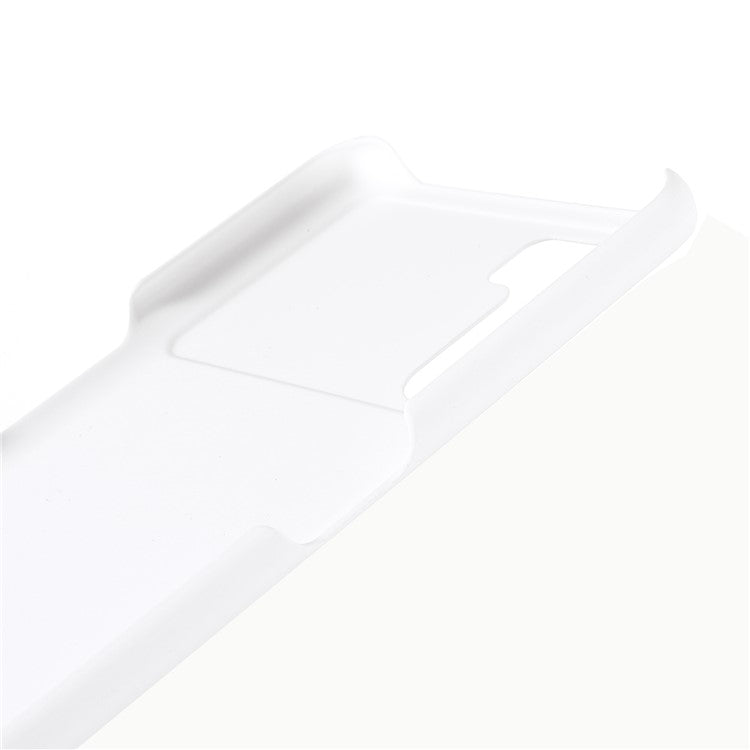 Shockproof Rubberized Hard PC Coated Non-Slip Glossy Surface Back Case for Oppo K9 Pro - White