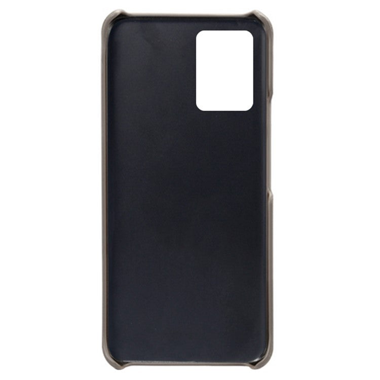Shockproof Phone Covering PU Leather and PC Phone Case Cover with 2 Card Slots for vivo Y21 / vivo Y21s / vivo Y33s - Grey