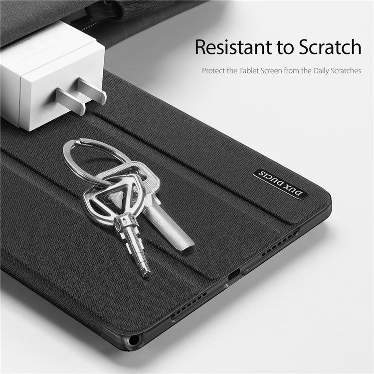 DUX DUCIS DOMO Series Tri-fold Stand PU Leather Protective Tablet Case Cover for Realme Pad 10.4