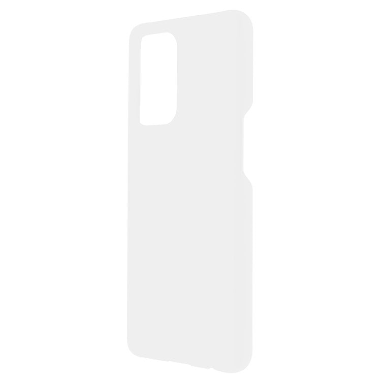 Rubberized Light Slim Mobile Phone Cover Anti-scratch Drop-proof Hard PC Case for Oppo Reno5 Z - White