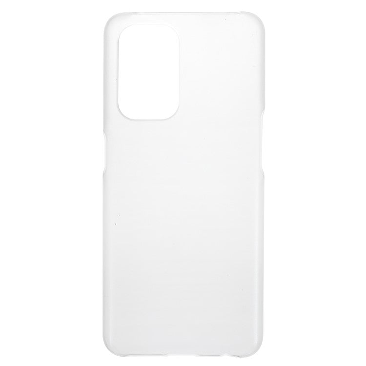 Rubberized Light Slim Mobile Phone Cover Anti-scratch Drop-proof Hard PC Case for Oppo Reno5 Z - Transparent
