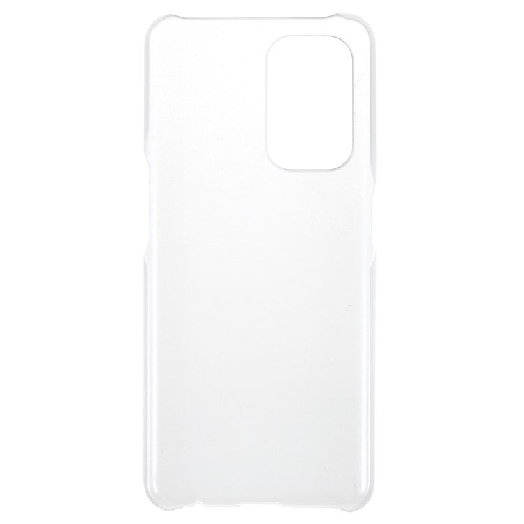Rubberized Light Slim Mobile Phone Cover Anti-scratch Drop-proof Hard PC Case for Oppo Reno5 Z - Transparent
