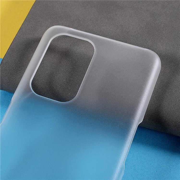 Rubberized Light Slim Mobile Phone Cover Anti-scratch Drop-proof Hard PC Case for Oppo Reno5 Z - Transparent