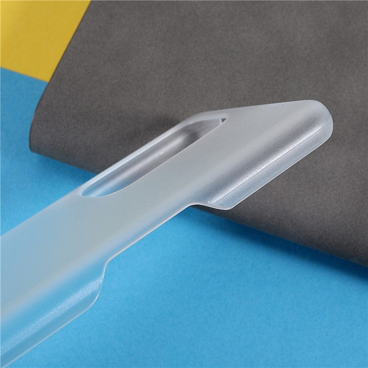 Rubberized Light Slim Mobile Phone Cover Anti-scratch Drop-proof Hard PC Case for Oppo Reno5 Z - Transparent