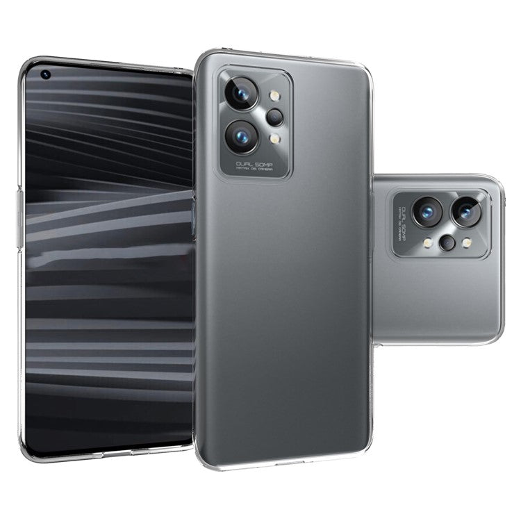 10Pcs/Pack Clear Anti-watermark Case for Realme GT2 Pro, Flexible TPU Scratch Resistant Back Cover Shell
