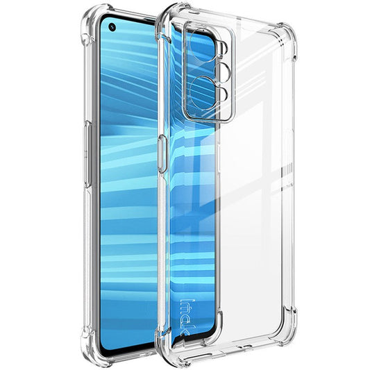 IMAK for Realme GT2 / GT Neo2 5G / GT Neo 3T 5G Enhanced Four Corners Anti-fall Protection Soft TPU Mobile Phone Shell Case with Screen Protector - Transparent