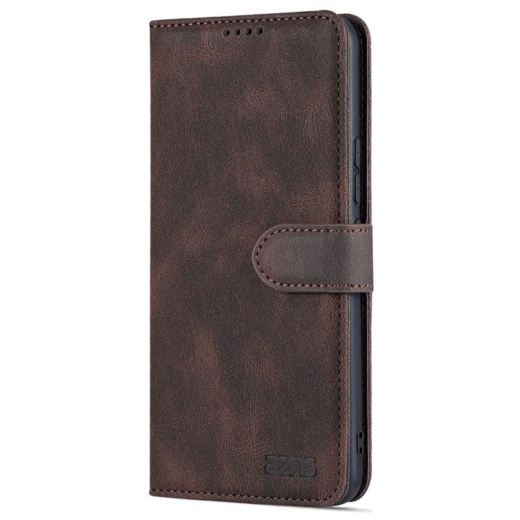 AZNS for vivo S10e 5G/V23e 4G/5G Phone Case, Folio Stand Wallet Magnetic PU Leather Protect Folio Cover - Brown
