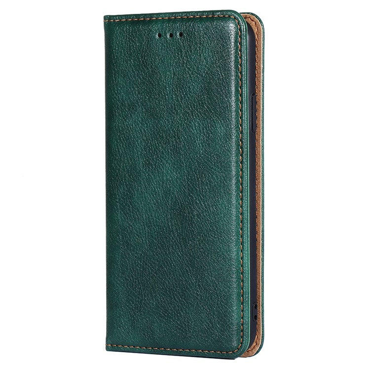 Shockproof Wallet Case for Oppo Find X5 Anti-drop PU Leather Folio Flip Cover Magnetic Closure Phone Protector with Stand - Green