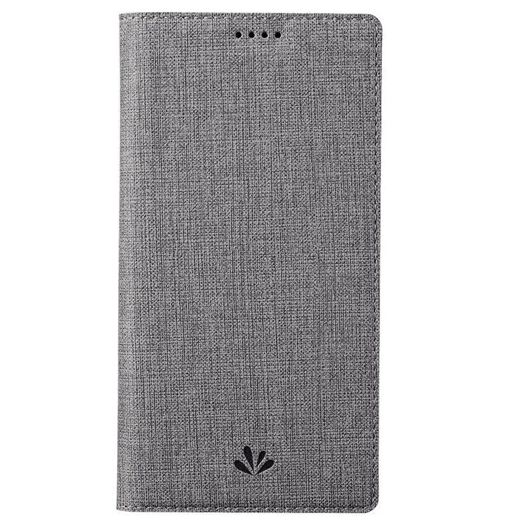 VILI DMX Series for Oppo Find X5 Pro Card Holder PU Leather Phone Case Shockproof Stand Protective Cover - Grey