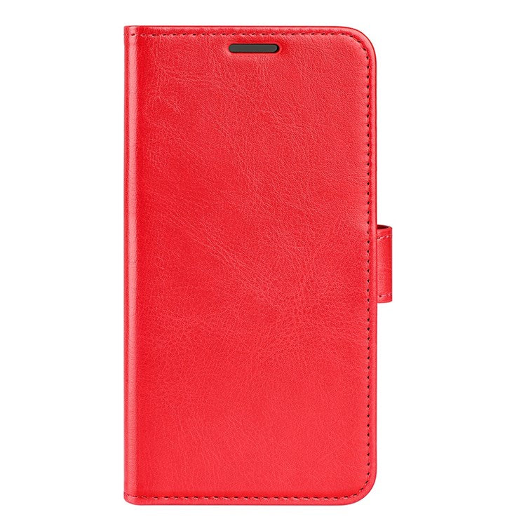 For Realme GT Neo3 Shockproof Crazy Horse Texture Case PU Leather Wallet Stand Protective Phone Cover - Red