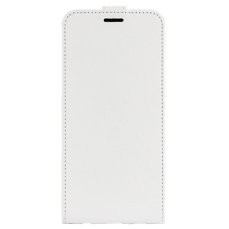 For Realme GT Neo3 Crazy Horse Texture PU Leather Cover Vertical Flip Card Holder Phone Case - White