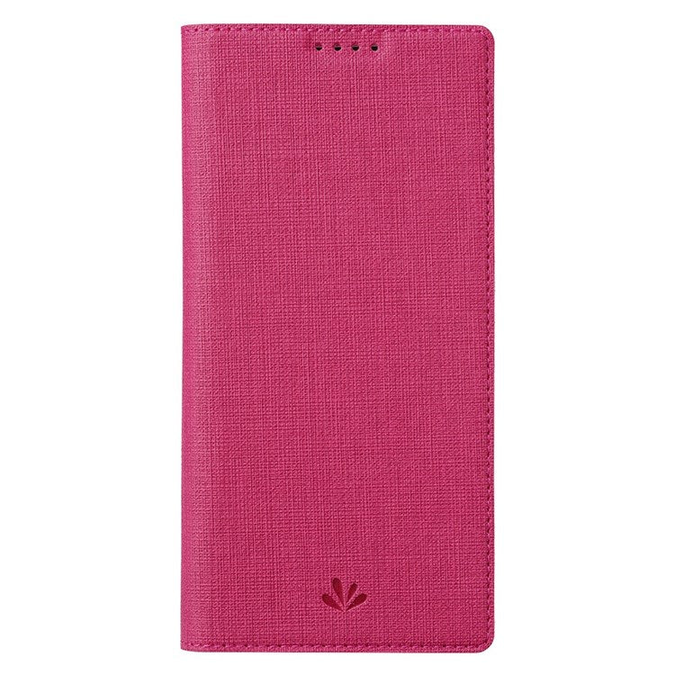 VILI DMX Series for Oppo Find X5 PU Leather Phone Case, Card Holder Stand Shockproof Protective Cover - Rose