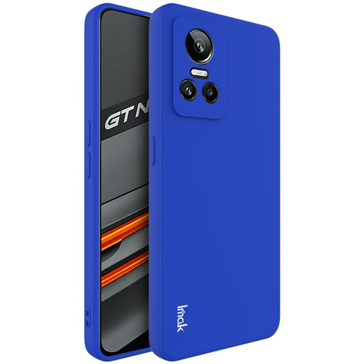 IMAK UC-4 Series Soft Case for Realme GT Neo3 5G, Straight Edge Precise Cutout Flexible TPU Protective Phone Shell - Blue