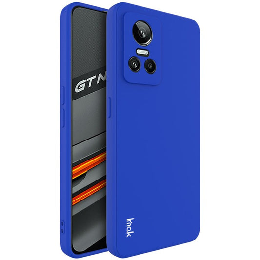 IMAK UC-4 Series Soft Case for Realme GT Neo3 5G, Straight Edge Precise Cutout Flexible TPU Protective Phone Shell - Blue