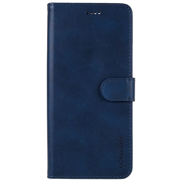 LC.IMEEKE For Realme C31 4G PU Leather Flip Folio Case Stand Shockproof TPU Inner Shell Wallet Phone Cover - Blue