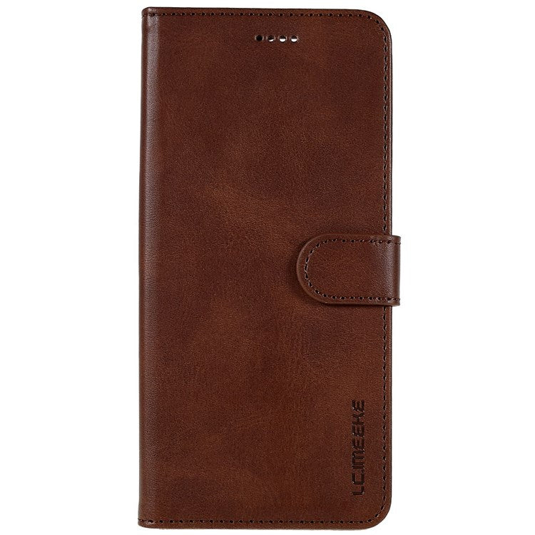 LC.IMEEKE For Realme C31 4G PU Leather Flip Folio Case Stand Shockproof TPU Inner Shell Wallet Phone Cover - Brown