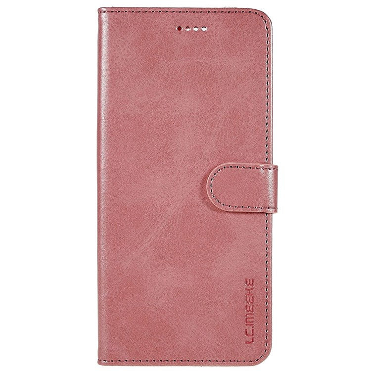 LC.IMEEKE For Realme C31 4G PU Leather Flip Folio Case Stand Shockproof TPU Inner Shell Wallet Phone Cover - Pink