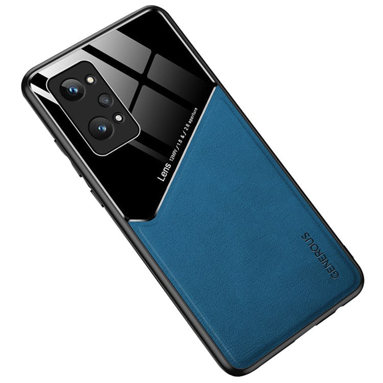 For Realme GT2 Pro Anti-Scratch Textured Leather Coated PC + TPU Case Precise Cutouts Camera Protection Back Shell Cover - Blue