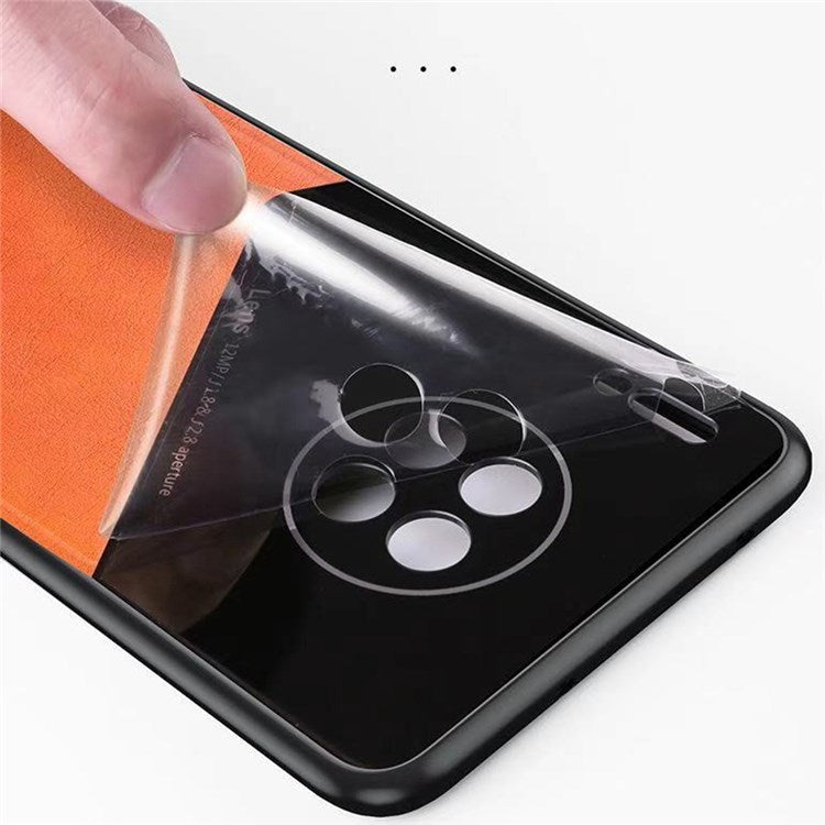 For Realme GT2 Pro Anti-Scratch Textured Leather Coated PC + TPU Case Precise Cutouts Camera Protection Back Shell Cover - Blue